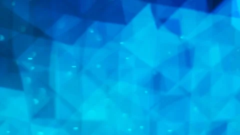 Simple Blue Rotating Triangles and Particles Stock Footage 112727456