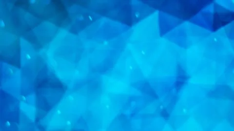 Simple Blue Rotating Triangles and Particles Stock Illustration