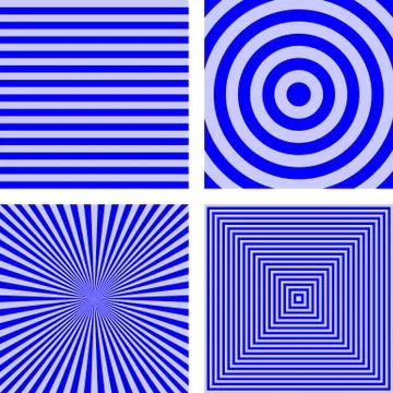 Simple blue striped pattern background set イラスト素材
