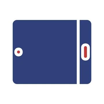 Simple Blue Tablet Device Icon Digital Design イラスト素材