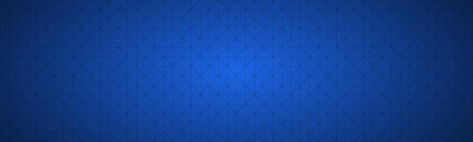 Simple blue vector header composed of a triangular mesh. Modern seamless pattern Stock Illustration