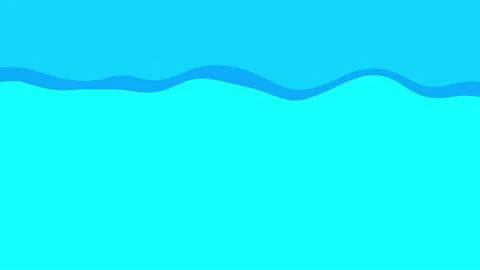 Simple blue wave cartoon abstract background animation Stock Footage 167244399