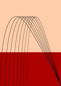 Simple Boho art design of wallpapers, posters, banners, prints or covers. Stock Illustration