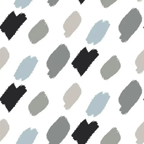 Simple bold brush strokes seamless pattern texture. イラスト素材