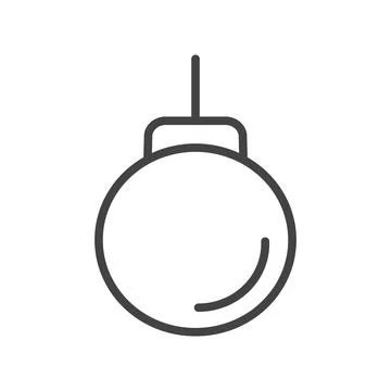 Simple bomb icon. Weapon. Vector. Stock Illustration