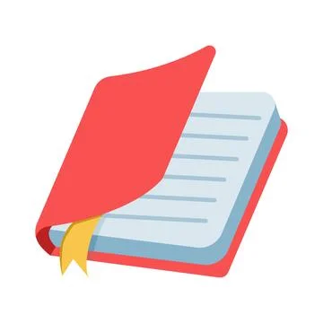 Simple book icon illustration for reading Stock Illustration