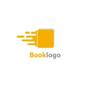 Simple book logo vektor design Illustrazione stock