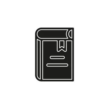 Simple Book Vector Icon Stock Illustration