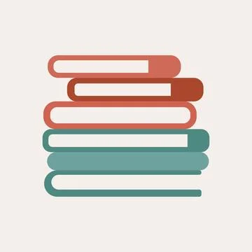 Simple Books Logo Vector Illustration Stock Illustration