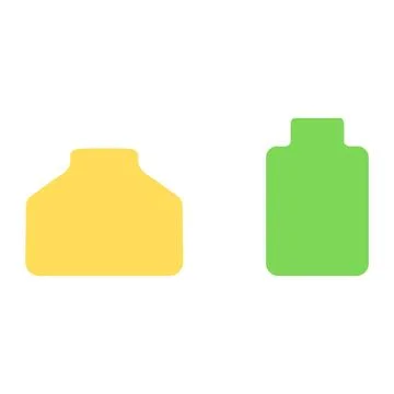 Simple bottle silhouette design set Stock Illustration