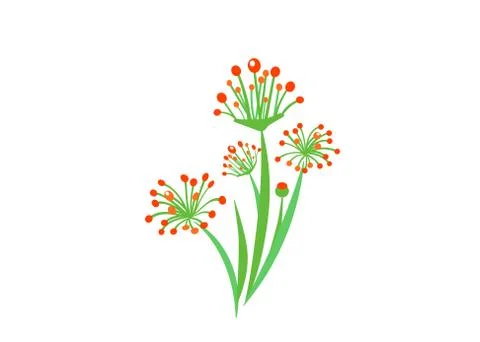 Simple bouquet vector with spring garden blooming flowers illustration. Fashion 스톡 일러스트