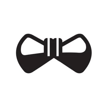 Simple Bow Tie icon Stock Illustration