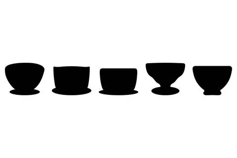 Simple bowl icon design. Tableware flat design Stock Illustration