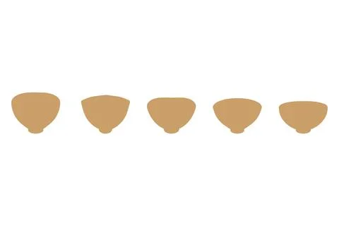 Simple bowl icon design. Tableware flat design Stock Illustration