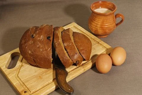 Simple breakfast eastern europe style Stock Photos