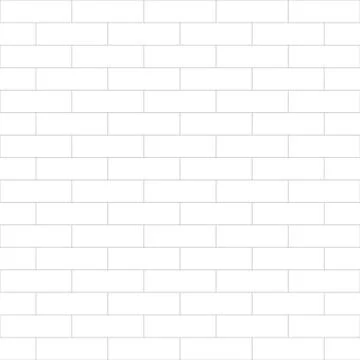 Simple brick wall contour pattern - minimalistic vector background. Seamless イラスト素材