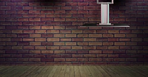 Simple Brick Warehouse News Background Loop Stock Footage 64534636