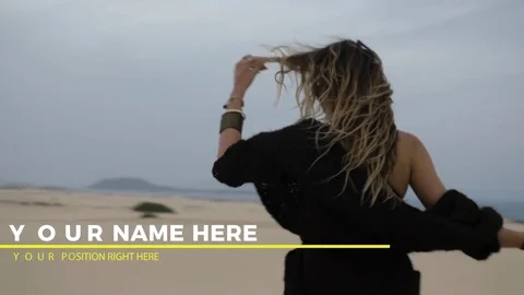 Simple Bright Lower Third 2 Stock After Effects