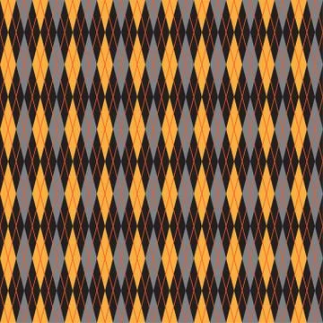 Simple brown yellow pattern background with rombs Stock Illustration