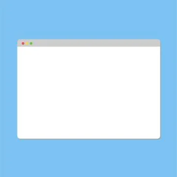 Simple Browser window on blue back ground. Stock Illustration