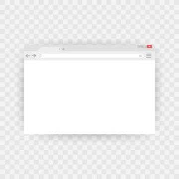 Simple browser window on blue background. Browser search. Web browser in flat イラスト素材