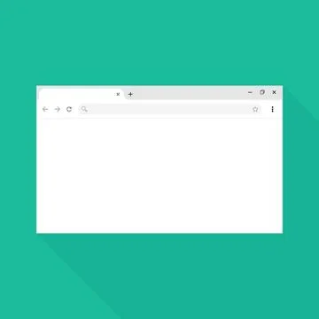 Simple browser window. Flat vector stock illustration EPS 10 Stock Illustration