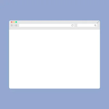 Simple Browser window Stock Illustration