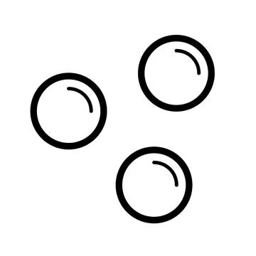 Simple bubble icon. Cleaning. Vector. イラスト素材