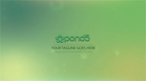 Simple Bubbles Logo Sting After Effects stock