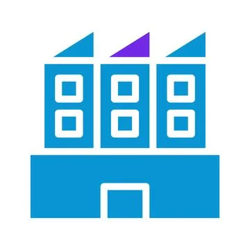 Simple Building Vector Icon for Digital Use Ilustración de archivo