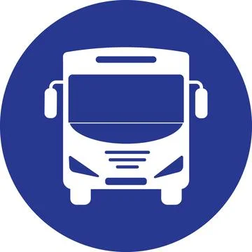 Simple bus icon Illustrazione stock