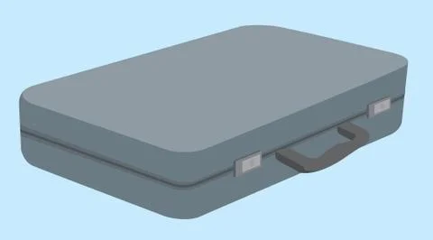 Simple business briefcase Stock Illustration
