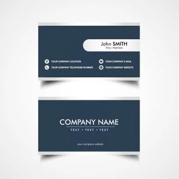 Simple Business Card Stock Illustration