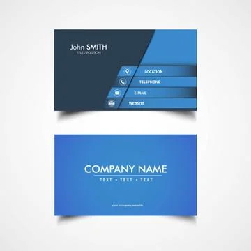 Simple Business Card Stock Illustration