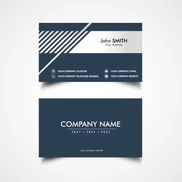 Simple Business Card Stock Illustration