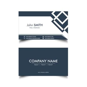 Simple Business Card Stock Illustration