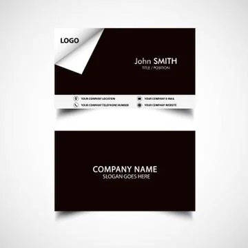 Simple Business Card Stock Illustration