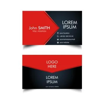 Simple Business Card Stock Illustration