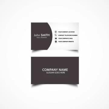 Simple Business Card Stock Illustration