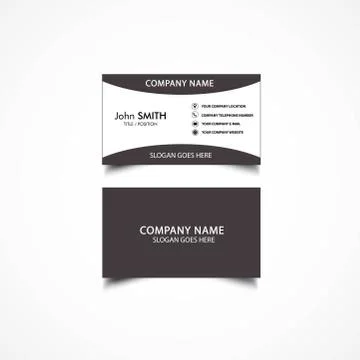 Simple Business Card Stock Illustration