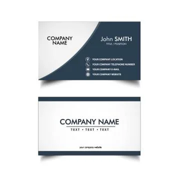 Simple Business Card Stock Illustration