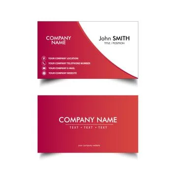 Simple Business Card Stock Illustration