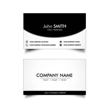 Simple Business Card Stock Illustration