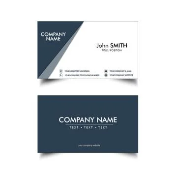 Simple Business Card Stock Illustration