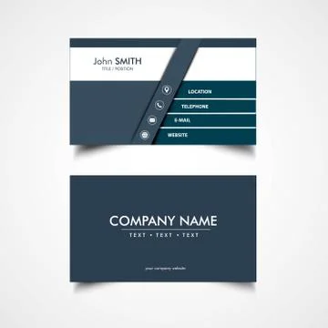 Simple Business Card Stock Illustration