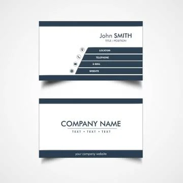 Simple Business Card Stock Illustration