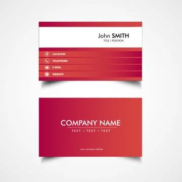Simple Business Card Stock Illustration