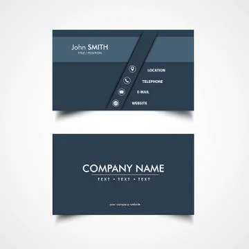 Simple Business Card Stock Illustration