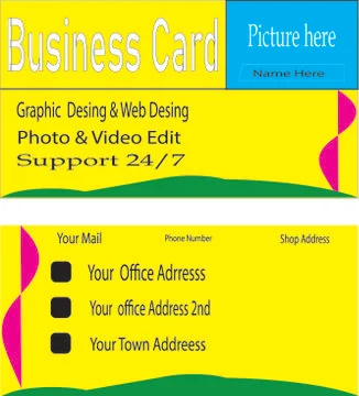 Simple Business card Stock Illustration