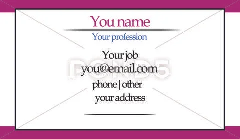 Simple business card layout PSD Template